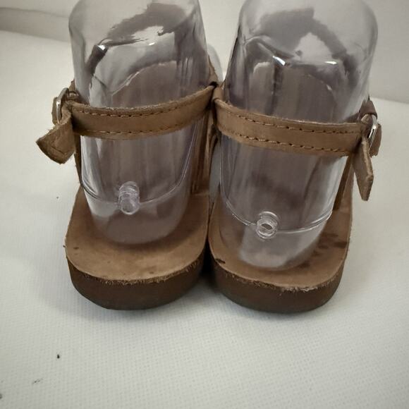 Rainbow Sandals WMS SZ M 6.5-7.5 Brown Leather T Street Braided Ankle Boho Shoes - Picture 5 of 8